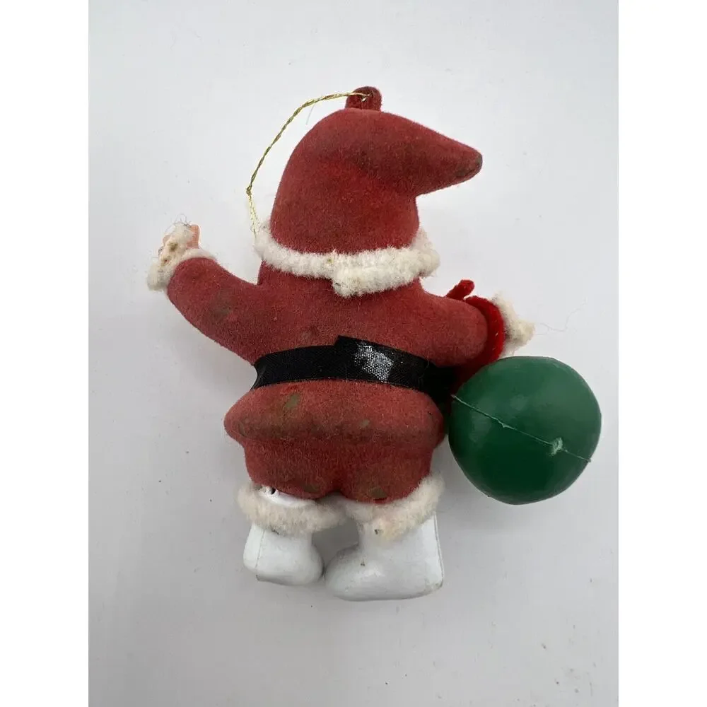 Vintage Home Decorative Happy Holidays Christmas Santa Claus with Potli Ornament